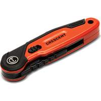 Folding Utility Knife, 1" Blade, Steel Blade, Aluminum Handle Kelford