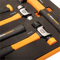 Mixed Hammer Set in Foam Storage Tray, 5 Pieces Kelford