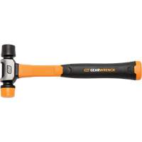 Soft Face Hammer, 16 oz. Head Weight, Plain Face, Solid Steel Handle, 12-1/4" L Kelford