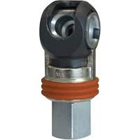 TOPQUIK SC Industrial Swing Quick Coupler, Nickel-Plated Steel, 3/8", Female NPT, 360 PSI Kelford