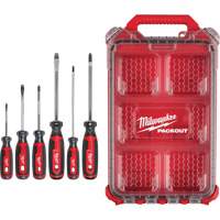 Ensemble de tournevis &agrave; prise coussin&eacute;e avec organisateur compact &agrave; profil bas PACKOUT, 6 m Kelford