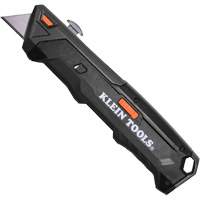 Couteau r&eacute;tractable &agrave; chargement automatique avec magasin de lames double face, Acier, Prise en Plastique Kelford