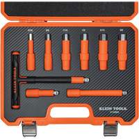 Insulated T-Handle & Hex Bit Set with Case, 1000 V, 9 Pcs Kelford