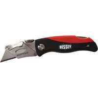 Folding Utility Knife, 2-3/8" Blade, Plastic/Cushion Handle Kelford