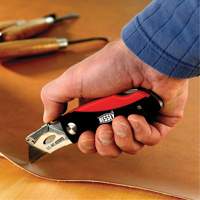Folding Utility Knife, 2-3/8" Blade, Plastic/Cushion Handle Kelford