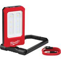 Rechargeable Low-Profile Magnetic Task Light, LED, 100/250/500 Lumens, Plastic/Aluminum Housing Kelford