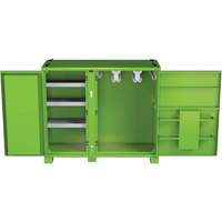 Onsite PPE Storage Cabinet, Steel, High-Visibility Lime Green Kelford