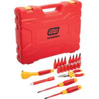 Jeu d'outils isol&eacute;s VDE &agrave; prise 3/8", 1000 V, 20 M Kelford