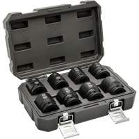 Jeu de douilles m&eacute;triques &agrave; 6 pans, 8 Mcx, Chocs, Prise de 3/4" Kelford