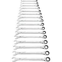 Jeu de cl&eacute;s 120XP Universal Spline XL, Combinaison &agrave; cliquet, 16 morceaux, M&eacute;trique Kelford