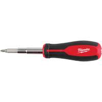 11-in-1 Magnetic 1/4" & 3/8" Drive Multi-Bit Screwdriver, 8" L, Cushion Grip Handle Kelford