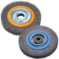 Wire Wheel Brush, 8" Dia., 0.118" Fill, 1-1/4" Arbor Kelford