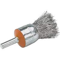 Brosses mont&eacute;es &agrave; fils cr&ecirc;p&eacute;s, 1/2", Fils 0,02", Tige 1/4" Kelford