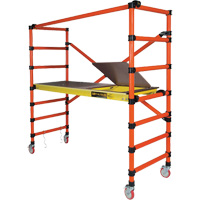 Mobile Work Scaffolding - Speedy Mobile Scaffolding, Fibreglass Frame, 79-1/2" D x 78" H Kelford