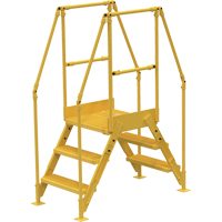 Crossover Ladder, 54-1/2" Overall Span, 30" H x 24" D, 24" Step Width Kelford