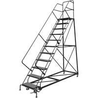 &eacute;chelles en angle de s&eacute;curit&eacute;, 11 marches, Perfor&eacute;, Inclinaison 50°, Hauteur 110" Kelford