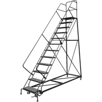 &eacute;chelles en angle de s&eacute;curit&eacute;, 12 marches, Perfor&eacute;, Inclinaison 50°, Hauteur 120" Kelford