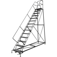 &eacute;chelles en angle de s&eacute;curit&eacute;, 14 marches, Perfor&eacute;, Inclinaison 50°, Hauteur 140" Kelford