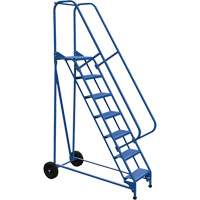 Roll-A-Fold Ladder, 7 Steps, Perforated, 70" High VD455 | Kelford