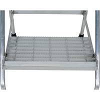 Aluminum Step Stand, 2 Step(s), 22-13/16" W x 24-9/16" L x 20" H, 500 lbs. Capacity VD457 | Kelford