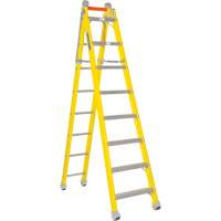 Step to Straight Ladder, 13.8', Fibreglass, 375 lbs., CSA Grade 1AA VD470 | Kelford
