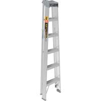Step Ladder, 6', Aluminum, 225 lbs. Capacity, Type 2 Kelford