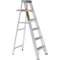 Step Ladder with Paint Tray, 6', Aluminum, 225 lbs. Capacity, Type 2 Kelford