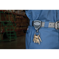Super48™ Key Chains, Polycarbonate, 48" Cable, Belt Clip Attachment TLZ008 | Kelford