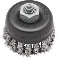 Knot Wire Cup Brush, 3" Dia. x 5/8"-11 Arbor VF916 | Kelford