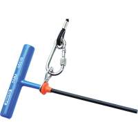 Cl&eacute; hexagonale m&eacute;trique, embout Hexagonale, 2,5 mm x 6" lo, Poign&eacute;e en T Kelford