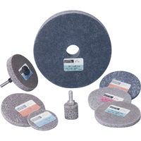Standard Abrasives 500 Series Soft Density Unitized Wheels, 3" x 1/4", 1/4" Arbor, Medium Grit, Aluminum Oxide Kelford