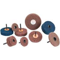 Meule Buff & Blend Standard Abrasives, 3" dia. x 1/4" la, Arbre 1/4", Oxyde d'aluminium Kelford