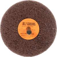 Meule Buff & Blend Standard Abrasives, 3" dia. x 1" la, Arbre 1/4", Oxyde d'aluminium Kelford