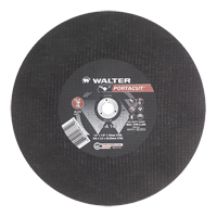 Meule &agrave; tronçonner rapide en acier inoxydable Portacut, 14" x 1/8", Arbre de 3/4", Type 1, Oxyde d'aluminium, 5400 Tr/min Kelford
