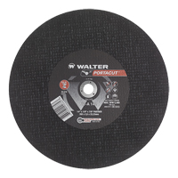 Meule &agrave; tronçonner rapide en acier inoxydable Portacut, 14" x 1/8", Arbre de 7/8", Type 1, Oxyde d'aluminium, 5400 Tr/min Kelford