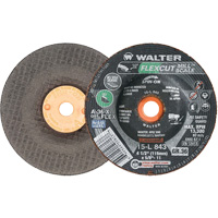 FLEXCUT MILL SCALE Grinding Wheel, 4-1/2", 36 Grit, Aluminum Oxide, 5/8"-11, 13300 RPM, Type 29 Kelford