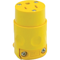 Commercial Grade Straight Blade Connector, 5-15R, Plastic Kelford