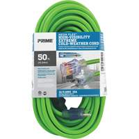 Neon Flex&reg; High Visibility Extension Cord, Outdoor, SJTW, 12/3 AWG, 15 A, 50' Kelford