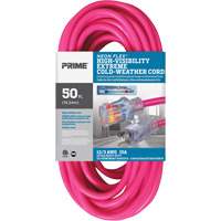 Neon Flex&reg; High Visibility Extension Cord, Outdoor, SJTW, 12/3 AWG, 15 A, 50' Kelford