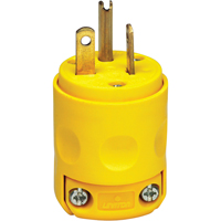 Commercial Grade Straight Blade Plug, Plastic, 20 A, 125 V Kelford
