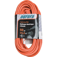 Vinyl Extension Cord, Outdoor, SJTW, 14/3 AWG, 15 A, 50' Kelford