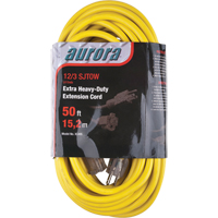 Outdoor Vinyl Extension Cord with Light Indicator, SJTOW, 12/3 AWG, 15 A, 50' XC495 | Kelford