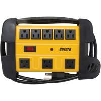 Workshop Surge Protector Power Strip, 8 Outlets, 1350 J, 1875 W, 6' Cord XH162 | Kelford