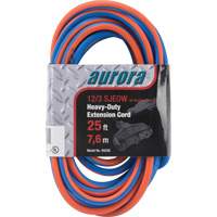 All-Weather TPE-Rubber Extension Cord with Light Indicator, SJEOW, 12/3 AWG, 15 A, 3 Outlet(s), 25' XH238 | Kelford