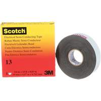Ruban isolant semi-conducteur Scotch, 19 mm (3/4") x 4,6 m (15'), Noir, 30 mils Kelford