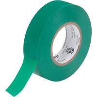 Electrical Tape, 19 mm (3/4") x 18 M (60'), Green, 7 mils XH384 | Kelford