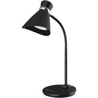 Lampe de bureau, 6 W, DEL, Col 16", Noir XI492 | Kelford