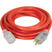 Generator Extension Cord with Quad Tap, 10 AWG, 30 A, 4 Outlet(s), 25' XI765 | Kelford
