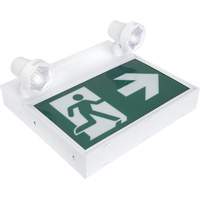 Running Man Sign with Security Lights, LED, Battery Operated/Hardwired, 12-1/10" L x 11" W, Pictogram XI790 | Kelford