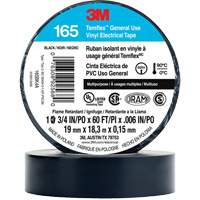 Temflex™ General Use Vinyl Electrical Tape 165, 19 mm (3/4") x 18 M (60'), Black, 6 mils XI861 | Kelford
